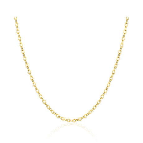 Lock Chain Necklace In Yellow Gold for Women or Men | Saratti