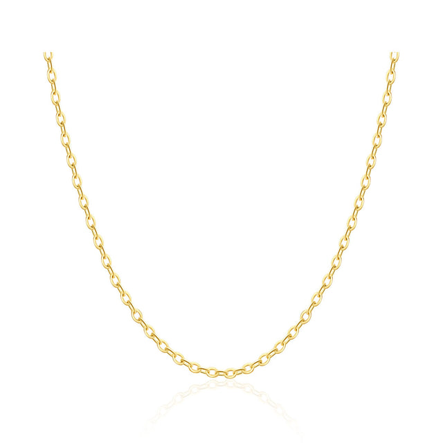 Lock Chain Necklace In Yellow Gold for Women or Men | Saratti