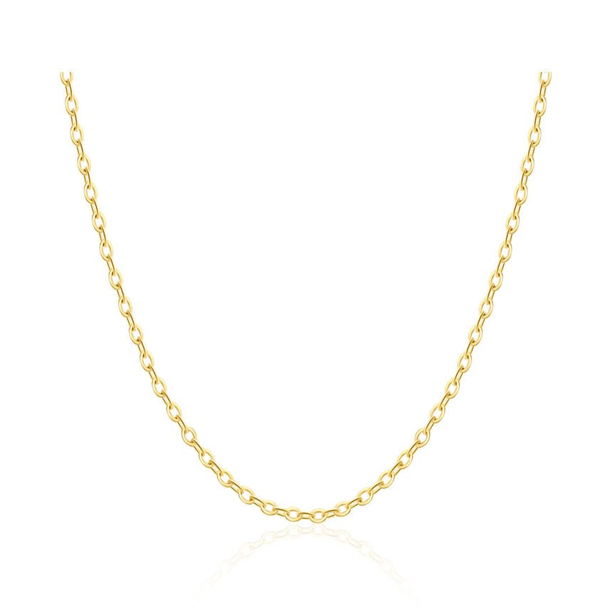 Lock Chain Necklace In Yellow Gold for Women or Men | Saratti