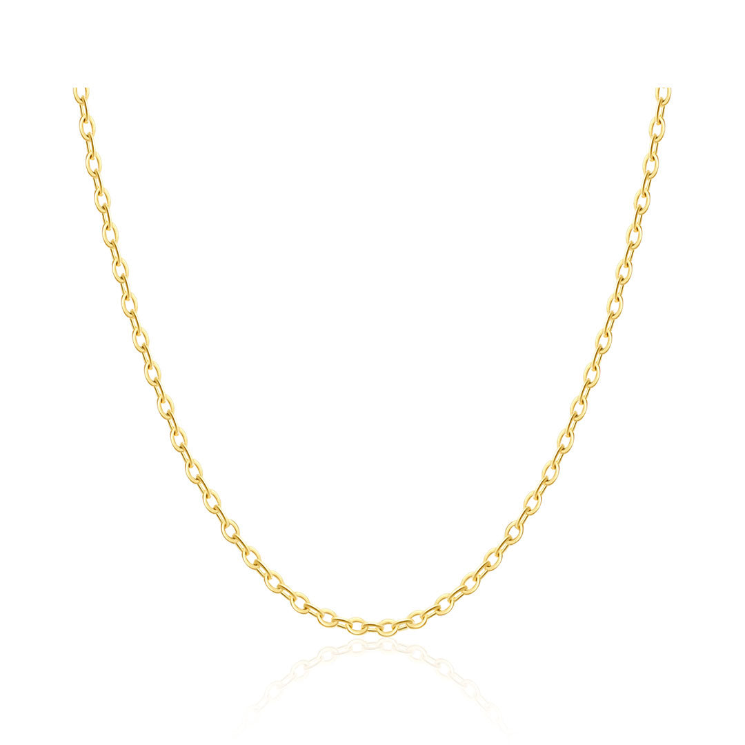 Lock Chain Necklace In Yellow Gold for Women or Men | Saratti