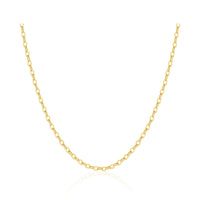 Lock Chain Necklace In Yellow Gold for Women or Men