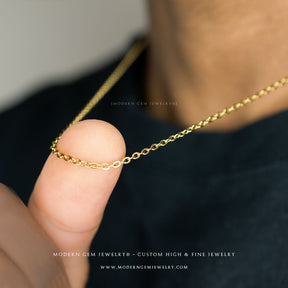 Unisex Lock Chain Necklace | Saratti