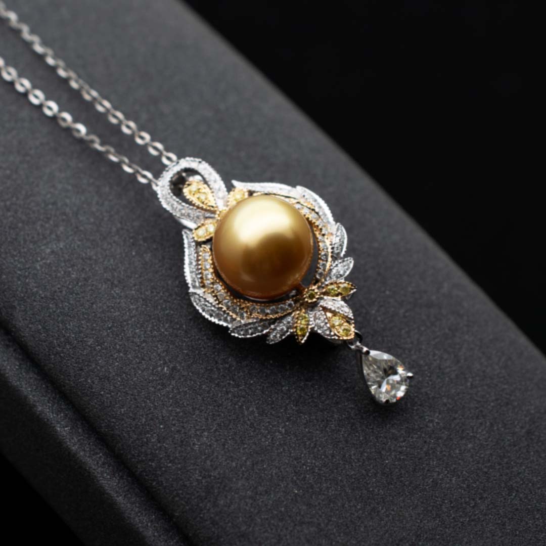 Pearl and Diamond Necklace | Saratti