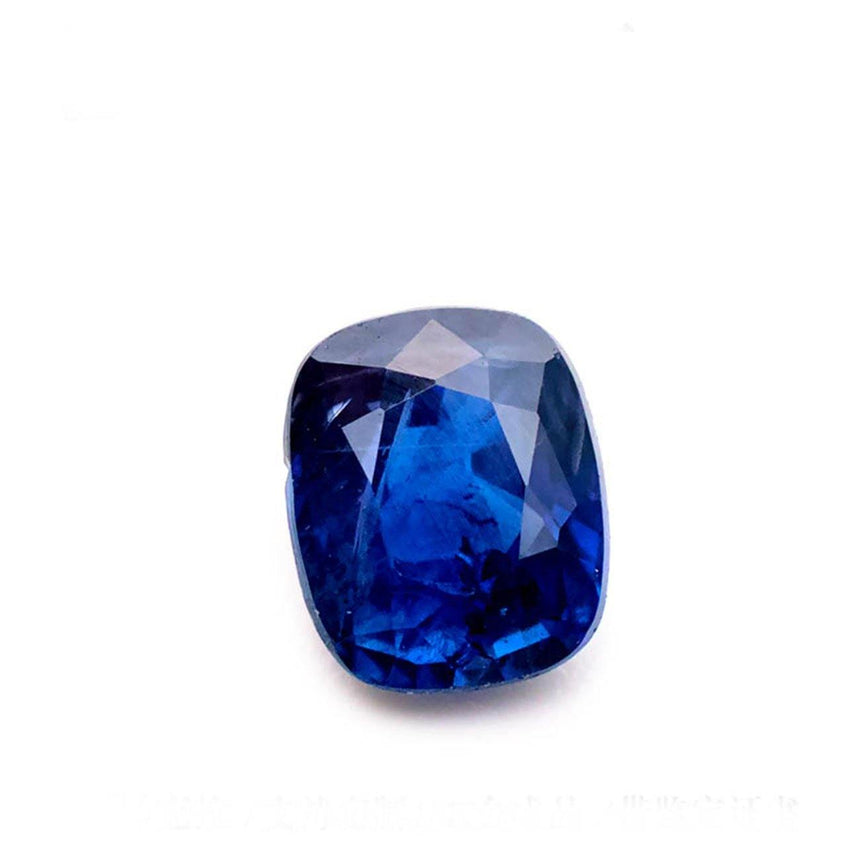 Sapphire Loose Gemstones | Cushion Cut Royal Blue | 0.96 Carat Heated | Custom Jewelry | Modern Gem Jewelry