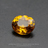 Oval Brownish Yellow Mali Garnet Gem - Modern Gem Jewelry