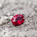 Natural Ruby Gemstone | Oval Cut Purplish Red | Unheated 0.3 Carats | Custom Jewelry | Modern Gem Jewelry