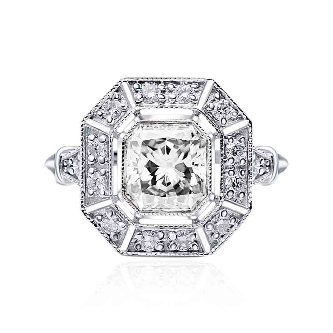 Vintage Diamond Cluster Ring | Modern Gem Jewelry