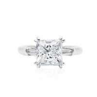 Diane • Princess Cut Three Stone Ring
